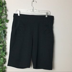 SilverWear long black track shorts Sz M